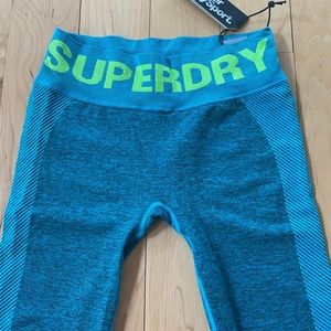 Superdry leggings beautiful turquoise color!